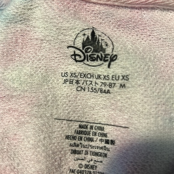 Disney World Tie Dye Pink Blue Mickey Mouse Pull Over XS - Picture 5 of 6